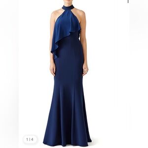 Jay Godfrey Navy Franklin Gown Size 2